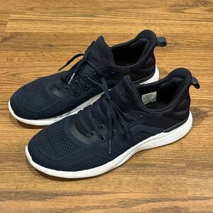 APL Shoes Women's 8.5 TechLoom Tracer Navy Blue Black White Athletic Sneakers